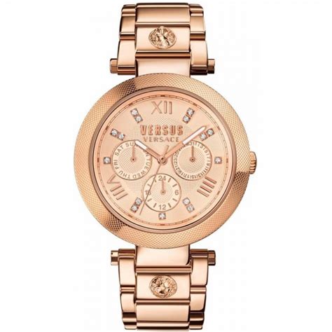 versace damenuhr rosegold